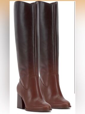 BNWB Vince Camuto wide calf size 9.5 Womens Leather Lelia Knee High Boot